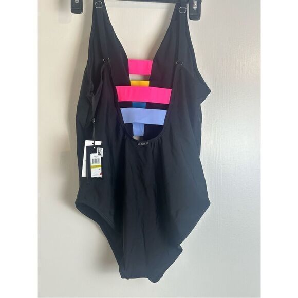 DKNY NWT size 14 black one piece swimsuit - Picture 6 of 6